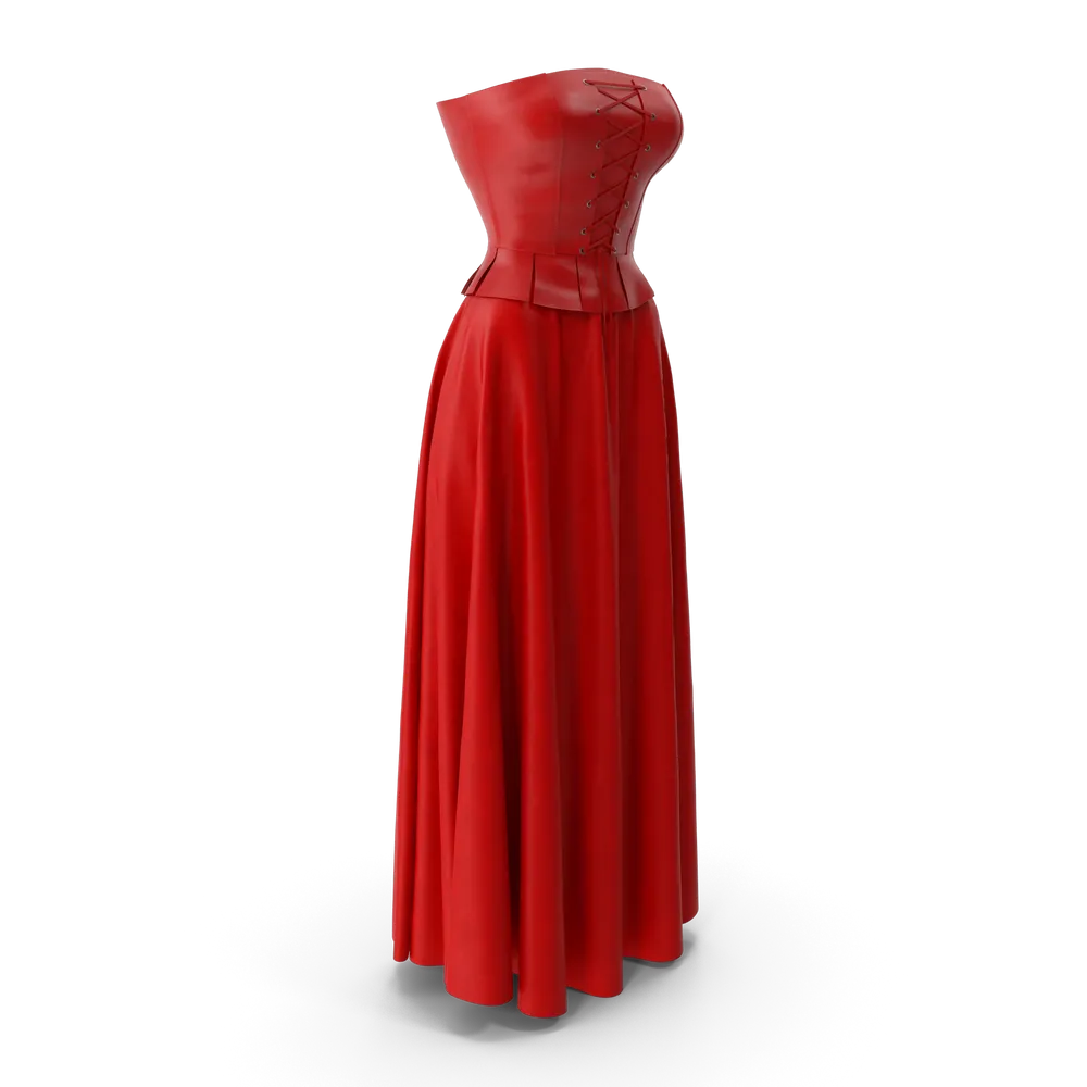 Corset Leather With Skirt