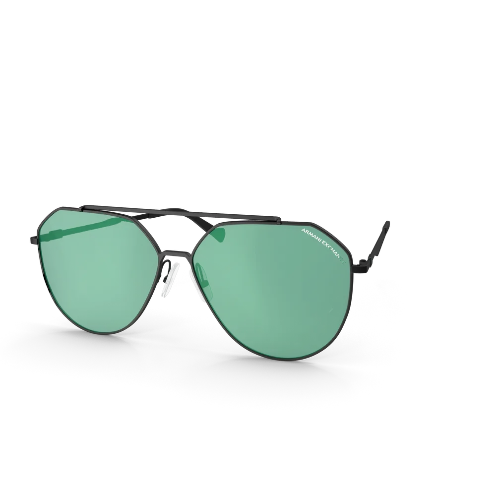 Green and Black Glasses